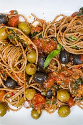  Spaghetti alla Puttanesca: ¡Una Sinfonía Sabrosa de Mariscos y Aceitunas Picantes!